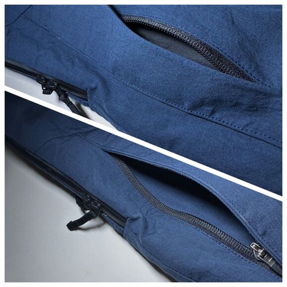 Aether Access Shell Jacket Men's M Navy RECCO Hardshell Ski Coat - Picture 12 of 14